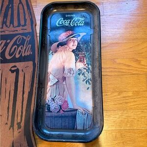 Coca Cola Vintage tray and wooden sign